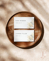 Pampas Grass Place Card Template | Bohemian Place Cards