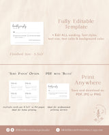 Minimalist RSVP Card | Modern Wedding Response Card