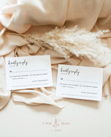 Minimalist RSVP Card | Modern Wedding Response Card