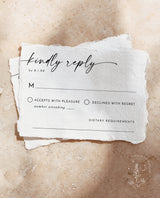 Minimalist RSVP Card | Modern Wedding Response Card