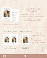 Photo Wedding Announcement | Photo Elopement Announcement