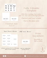 Modern Wedding Place Card | Minimalist Place Cards