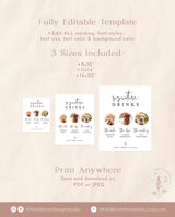 Dog Signature Drink Sign | Pet Signature Cocktail Sign