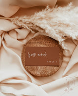 Terracotta Place Cards | Minimalist Place Cards