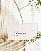 Minimalist Wedding Place Cards | Modern Wedding Place Cards