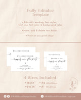 Minimalist Wedding Welcome Sign | Happily Ever After Party Welcome Sign
