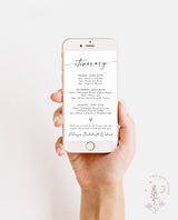 Minimalist Weekend Itinerary | Digital Itinerary Template