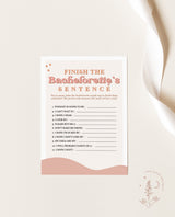 Retro Finish the Sentence Game | Fun Bachelorette Party Game