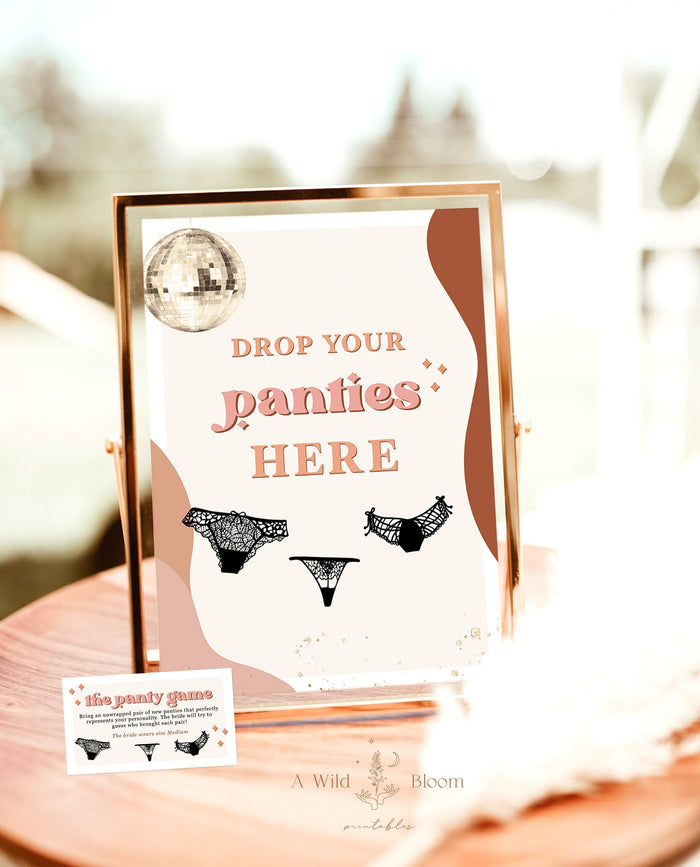 Bachelorette Party Game | Drop Your Panties Game
