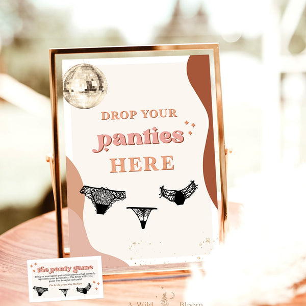 Bachelorette Party Game  Drop Your Panties Game – Wild Bloom Design Studio