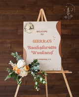Retro Bachelorette Welcome Poster | 70s Bachelorette Party