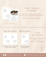 Minimalist Wedding Invitation with Details | Modern Minimalist Wedding Invite