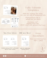 Modern Wedding Invitation Suite Template | Minimalist Wedding Invite