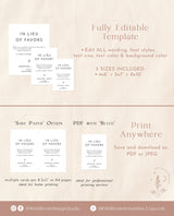 In Lieu of Favors Sign | Minimalist In Lieu of Favors Sign