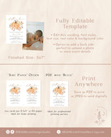 Fall Bridal Shower Invitation Template | Fall in Love Shower Invite