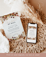 Fall Baby Shower By Mail Invitation | Autumn Baby Shower Invite