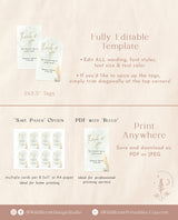 Pampas Grass Thank You Shower Favor Tag | Editable Favor Tag Template