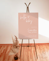 Boho Baby Shower Welcome Sign | Girl Baby Shower Welcome Sign