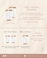 Wedding Traditions Bridal Shower Game | Bridal Shower Game Printable