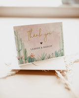 Editable Thank You Cards Template | Fiesta Shower Favor Cards