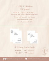 We're So Glad You're Here | Minimalist Wedding Welcome Sign