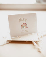 Rainbow Thank You Cards Template | Editable Thank You Card