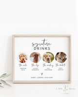 Dog Signature Drink Sign | Pet Signature Cocktail Sign