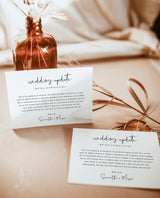 Minimalist Wedding Downsize Announcement Card | Covid Wedding Update