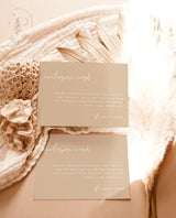 Minimalist Enclosure Card | Modern Wedding Invite Insert