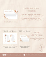 Advice and Wishes Card | Pampas Grass Baby Shower