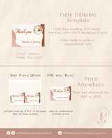 Retro Thank You Cards | Champagne Brunch Bridal Shower Thank You Cards