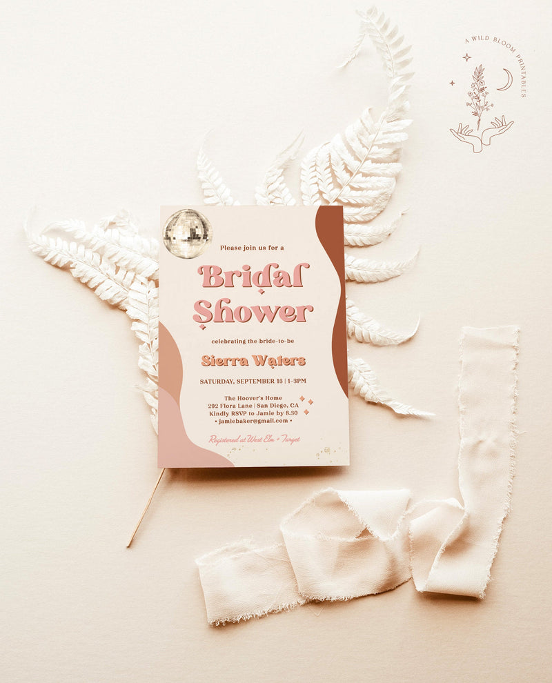 Retro Bridal Shower Invite | 70s Bridal Shower 