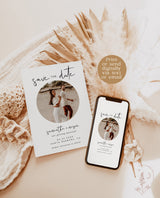 Photo Save the Date Template | Minimalist Save the Date Template