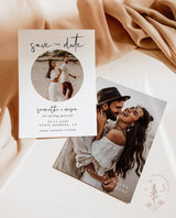 Photo Save the Date Template | Minimalist Save the Date Template 