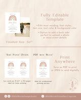 Rainbow Baby Shower Invitation | Gender Neutral Shower Invite