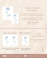 Cards and Gifts Shower Sign | Rainbow Baby Shower Sign