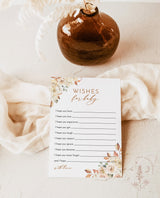Fall Wishes For Baby Card | Gender Neutral Baby Shower