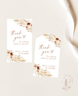Boho Thank You Favor Tag | Boho Shower Tag