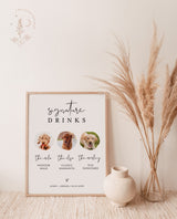 Dog Signature Drink Sign | Pet Signature Cocktail Sign