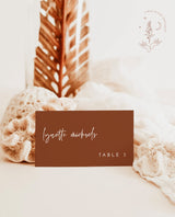 Terracotta Place Cards | Minimalist Place Cards 