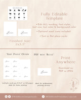 Minimalist Wedding Place Cards | Modern Wedding Place Cards