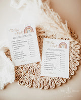 Rainbow Baby Shower Games | Gender Neutral Shower Bundle
