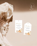 Fall Shower Favor Tag Template | Fall Baby Shower Favor Tag