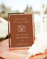 Photo Guestbook Sign | Modern Minimalist Wedding Sign