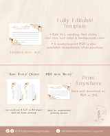 Advice and Wishes Card | Pampas Grass Bridal Shower