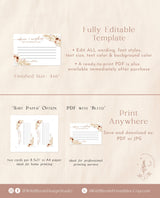 Advice and Wishes Card | Pampas Grass Baby Shower