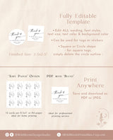 Modern Thank You Favor Tag | Shower Stickers
