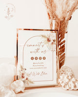 Boho Social Media Sign | Small Business Sign