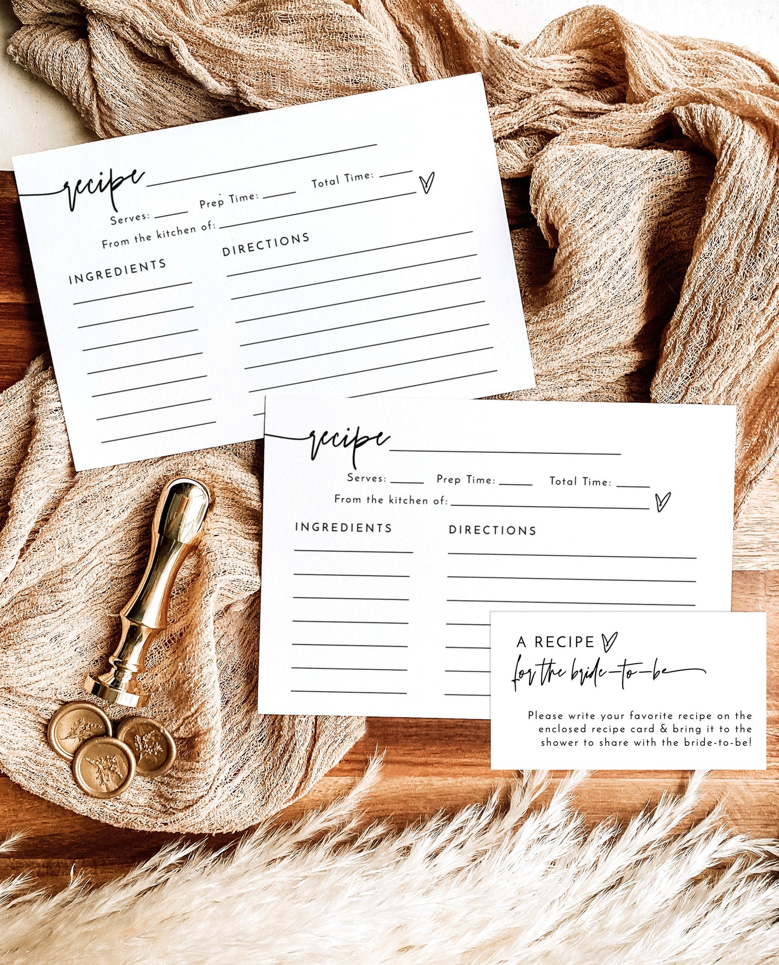 minimalist-recipe-card-template-bridal-shower-recipe-card-insert-wild-bloom-design-studio