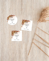 Fall Wedding Favor Tag | Terracotta Wedding Favor Tags